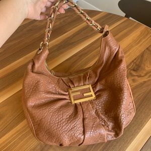 ✨Fendi Mia large hobo brown